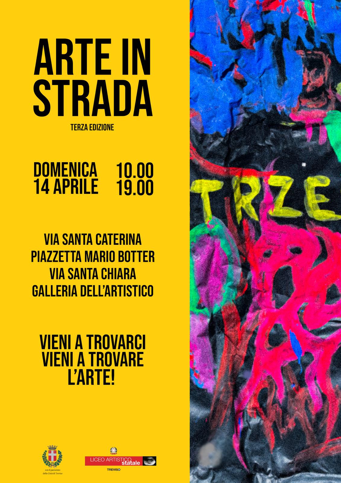 Arte in Strada - ed. 2024 manifesto - Domenica 14 aprile 2024 dalle 10 alle 19 